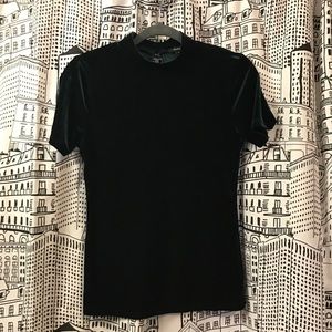 Emerald Velvet Blouse